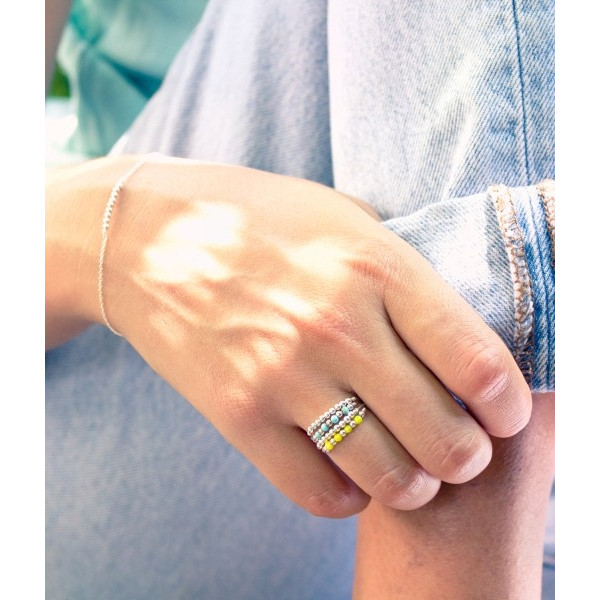 Bague mini fruits d'or jaune/argent - YAY