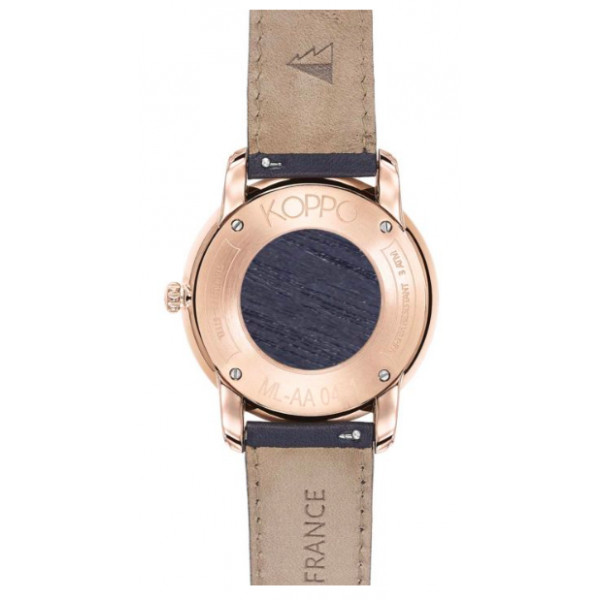 Montre métiers d'arts - Foncée or rose - noir - Koppo