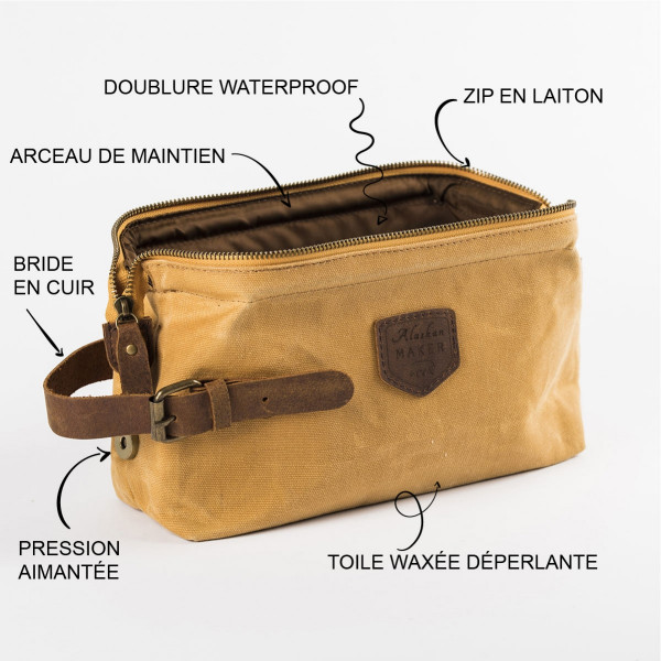 Trousse de toilette K2 beige - Alaskan Maker