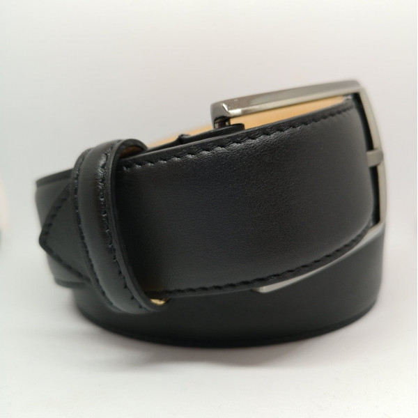 Ceinture en cuir noir - Atelier Bower