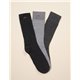 Pack de 3 chaussettes gaufré noir & gris - M.Moustache