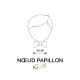 Noeud papillon en lin champagne - Le Coq en Pap