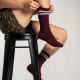 Chaussettes La Rétro bordeaux - BILLYBELT