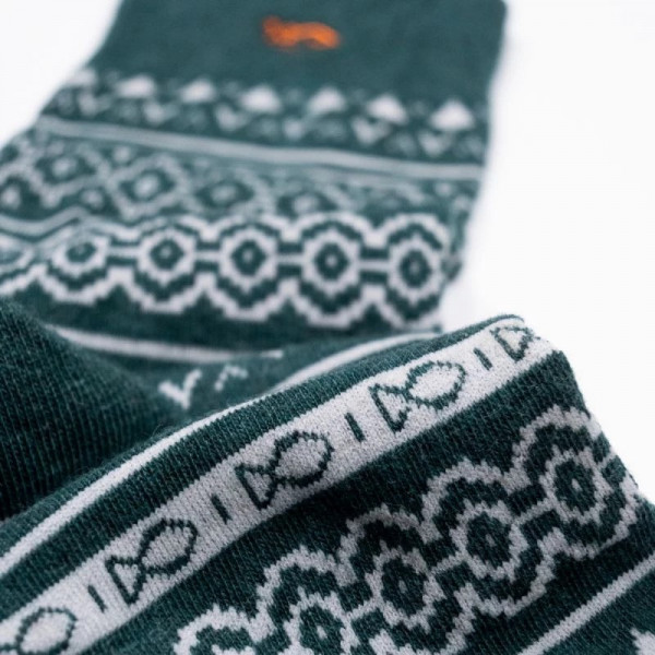 Chaussettes noël Jacquard vert - Billybelt