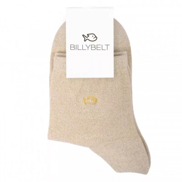 Chaussettes lurex beiges/dorées - Billybelt