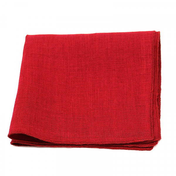 Pochette de costume rouge grenat - Le Coq en pap