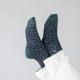 Chaussettes paillettes léopard vert / violet - Billybelt