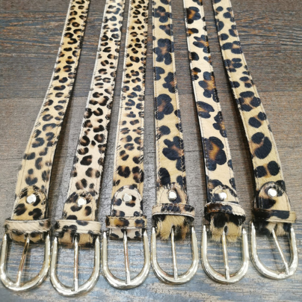 Ceinture leopard femme