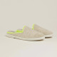 Mules beige fluo jaune