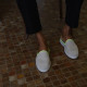 Mules beige fluo jaune