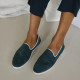 Chaussons velours marine