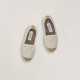 Chaussons enfant beige paillettes