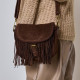 Sac franges marron