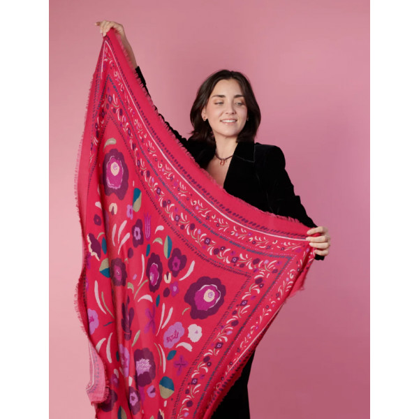 Foulard Balkans fuchsia - Maradji