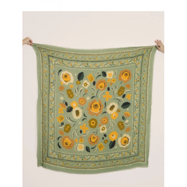 Foulard Balkans olive - Maradji