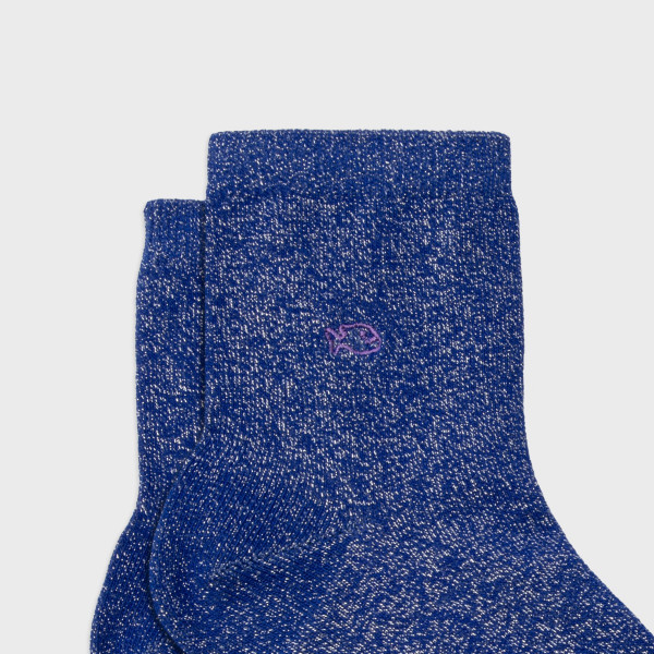 Chaussettes à paillettes bleu roi - Billybelt