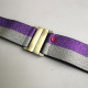 Ceinture violette et dorée