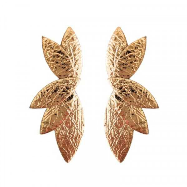 Boucles d'oreilles Iris or bronze - Demisel