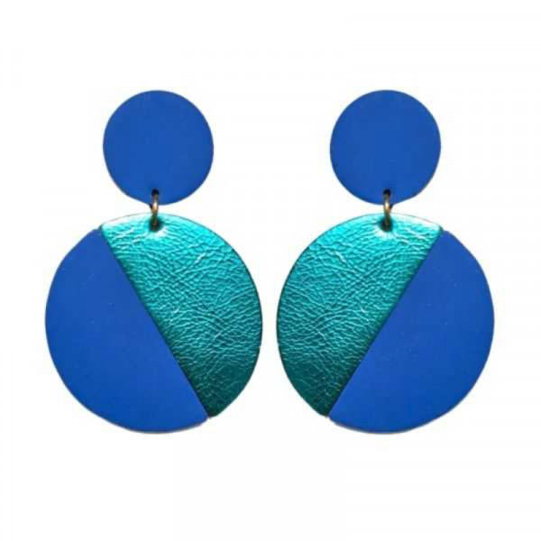 Boucles d'oreilles Jim bleu/libellule - Demisel