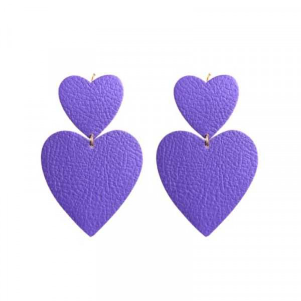 Boucles d'oreilles Romy violet - Demisel