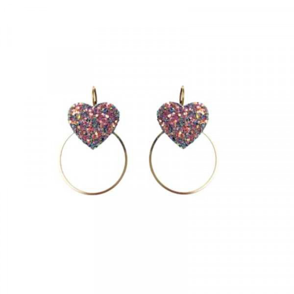 Boucles d'oreilles Rosita glitter - Demisel