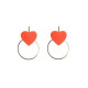 Boucles d'oreilles Rosita orange - Demisel