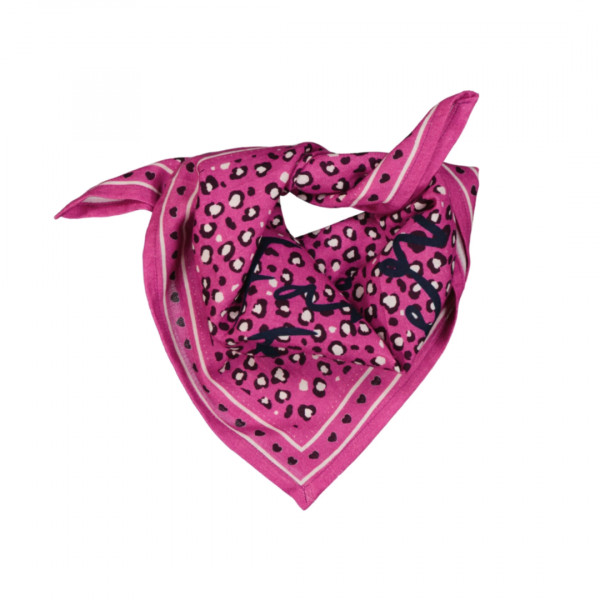 Foulard Jade léopard violet - Frangin Frangine